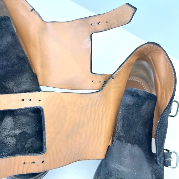 JIMMY CHOO Men Black Double Monk Strap Waxed Suede Leather Chukka Boots Sz 42 - Picture 13 of 16